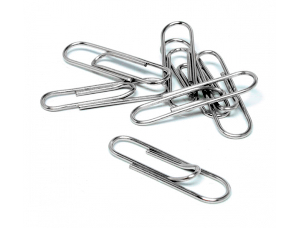 CLIPS LIDERPAPEL N3 LABIADOS 43 MM CAJA DE 100 UNIDADES