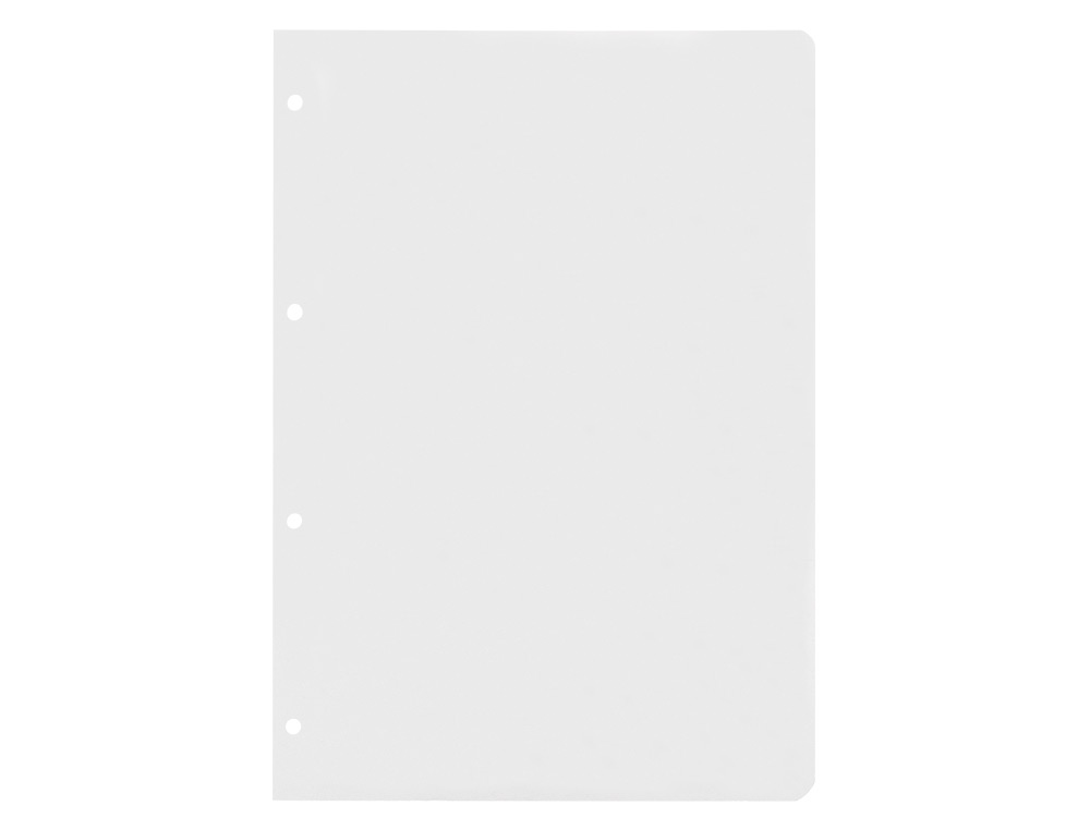 RECAMBIO LIDERPAPEL A4 100 HOJAS 60G/M2 LISO SIN MARGEN 4 TALADROS