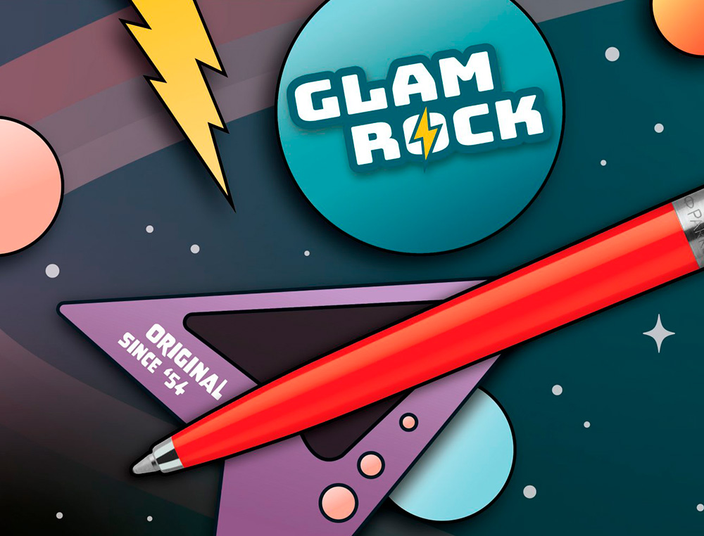 BOLIGRAFO PARKER JOTTER ORIGINALS GLAM ROCK TRANSIT EXPOSITOR DE 20 UNIDADES COLORES SURTIDOS