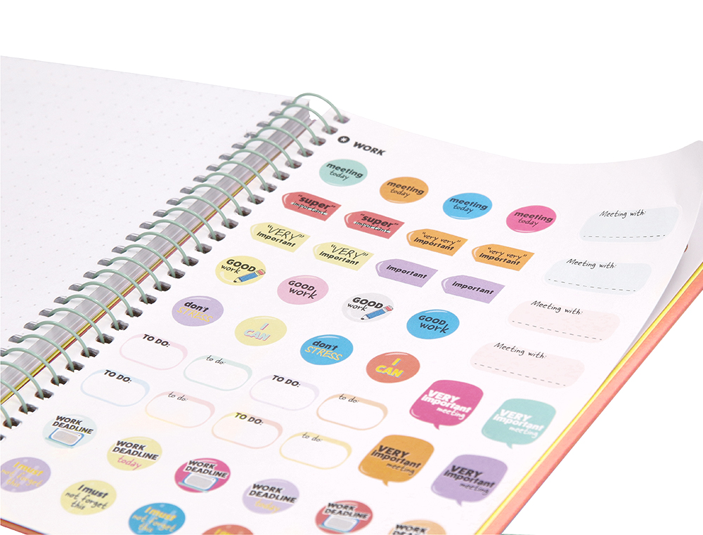 AGENDA DE OFICINA ANTARTIK A5+ 2024 SEMANA VISTA 80 GR CON SOBRE Y 3 HOJAS COLOR YELLOW 165X215 MM
