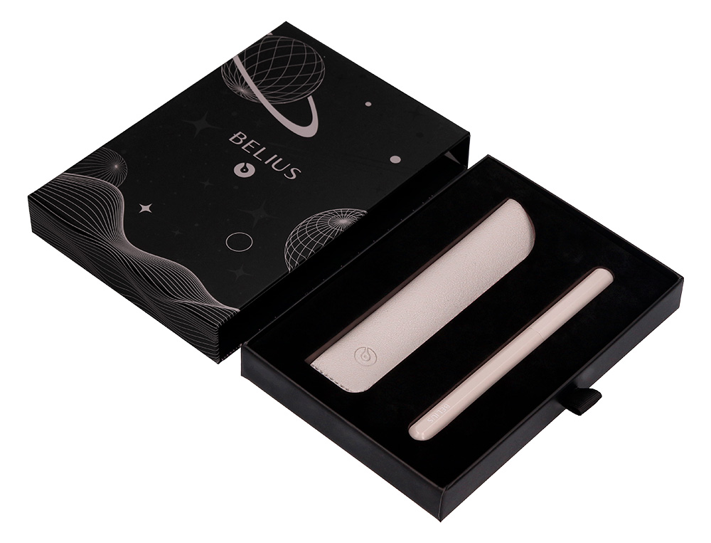 ROLLER Y FUNDA DE SIMILPIEL BELIUS SPACE B COLOR MINIMALISTA GRIS TINTA AZUL CAJA DE DISEO