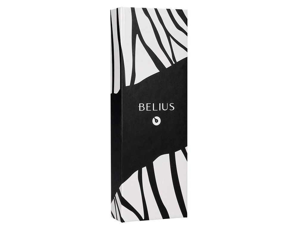 ROLLER BELIUS DUALITA CUERPO BLANCO COLOR NEGRO TINTA NEGRA CAJA DE DISEÑO