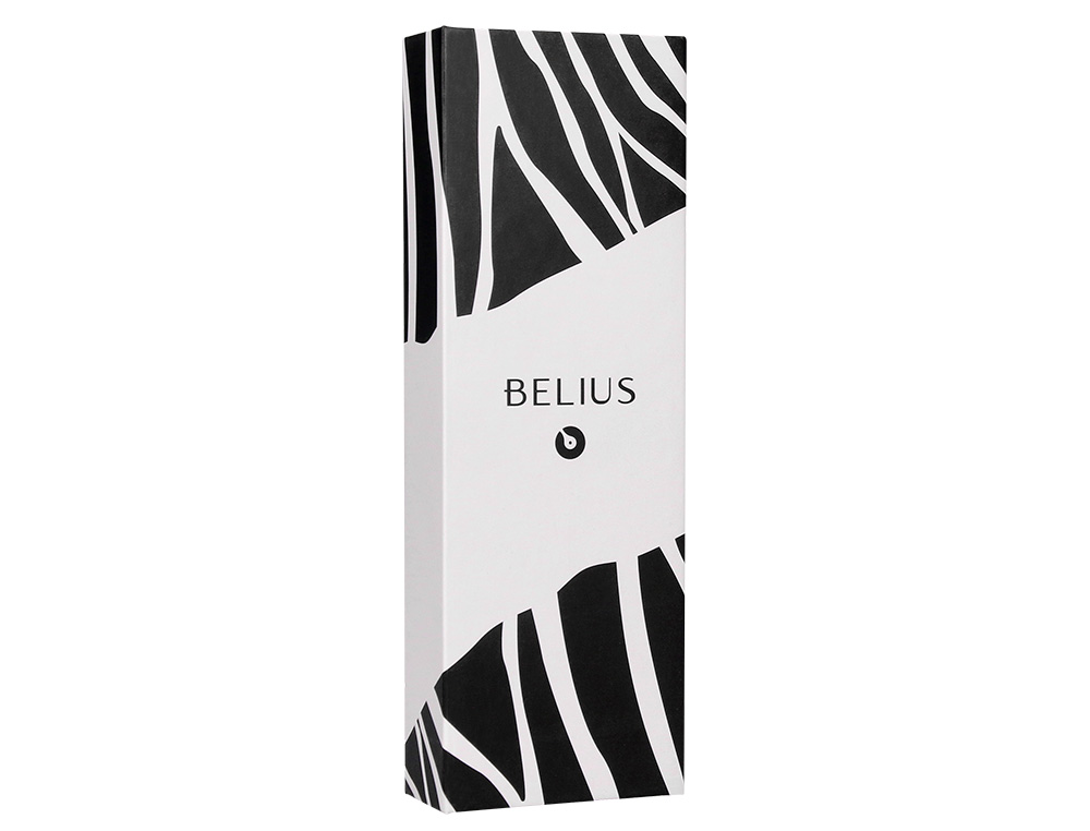 ROLLER BELIUS DUALITA CUERPO BLANCO COLOR NEGRO TINTA NEGRA CAJA DE DISEO