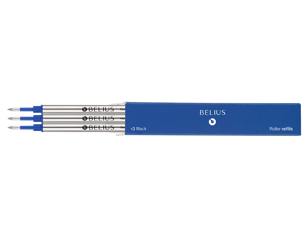 RECAMBIO ROLLER BELIUS AZUL 0,7 MM CAJA 3 UNIDADES