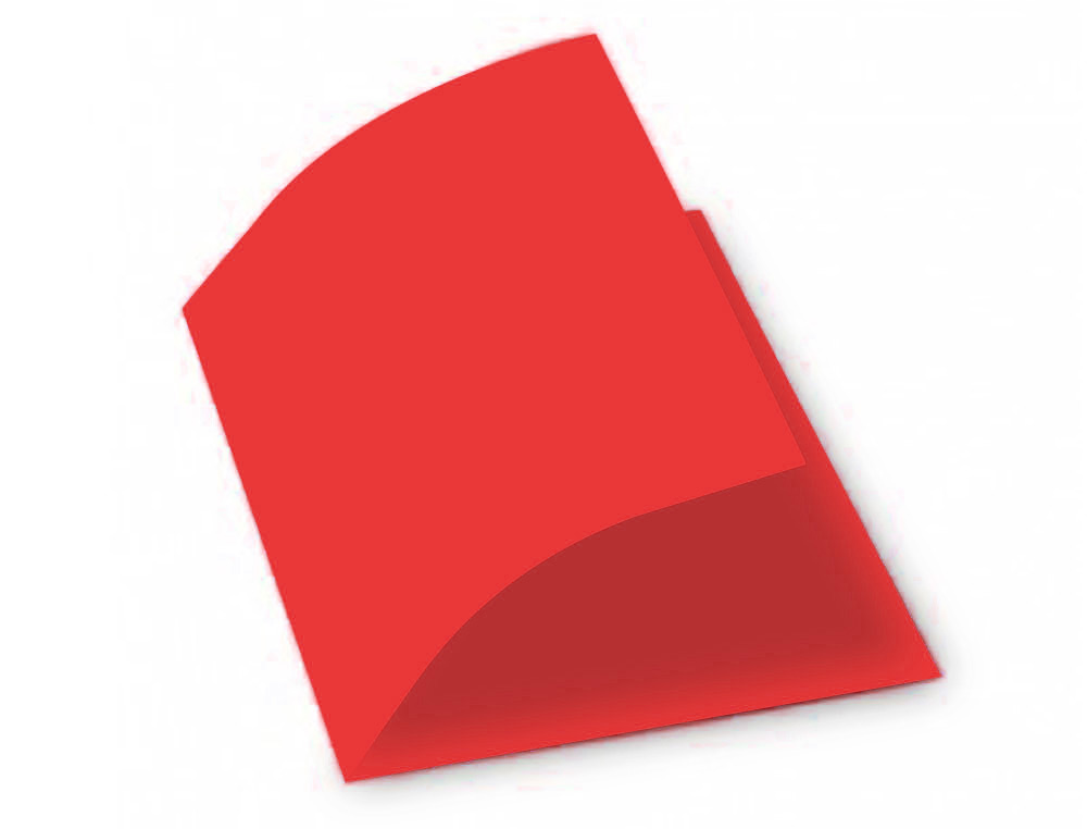 SUBCARPETA CARTULINA GIO DIN A4 ROJO PASTEL 180 G/M2