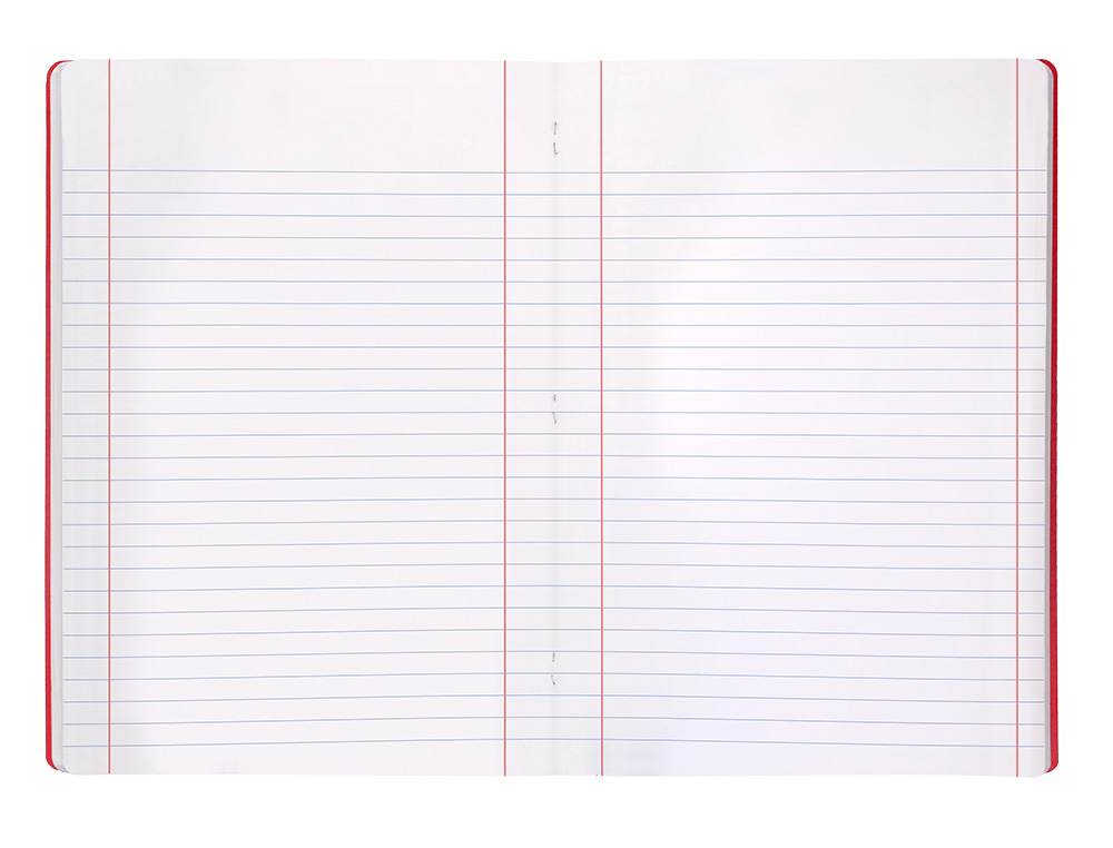 LIBRETA LIDERPAPEL 360 TAPA DE PLASTICO A4 48 HOJAS 90G/M2 HORIZONTAL CON DOBLE MARGEN COLORES SURTIDOS
