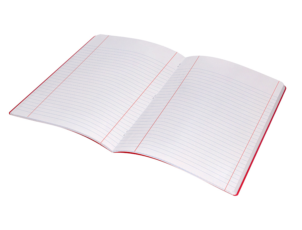 LIBRETA LIDERPAPEL 360 TAPA DE PLASTICO A4 48 HOJAS 90G/M2 HORIZONTAL CON DOBLE MARGEN COLORES SURTIDOS