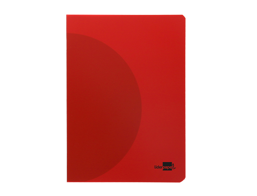LIBRETA LIDERPAPEL 360 TAPA DE PLASTICO A4 48 HOJAS 90G/M2 HORIZONTAL CON DOBLE MARGEN COLORES SURTIDOS