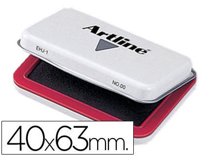 TAMPON ARTLINE N00 ROJO 40X63 MM