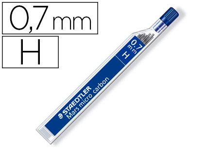 MINAS STAEDTLER MARS MICRO GRAFITO 0,7 MM H TUBO CON 12 UNIDADES