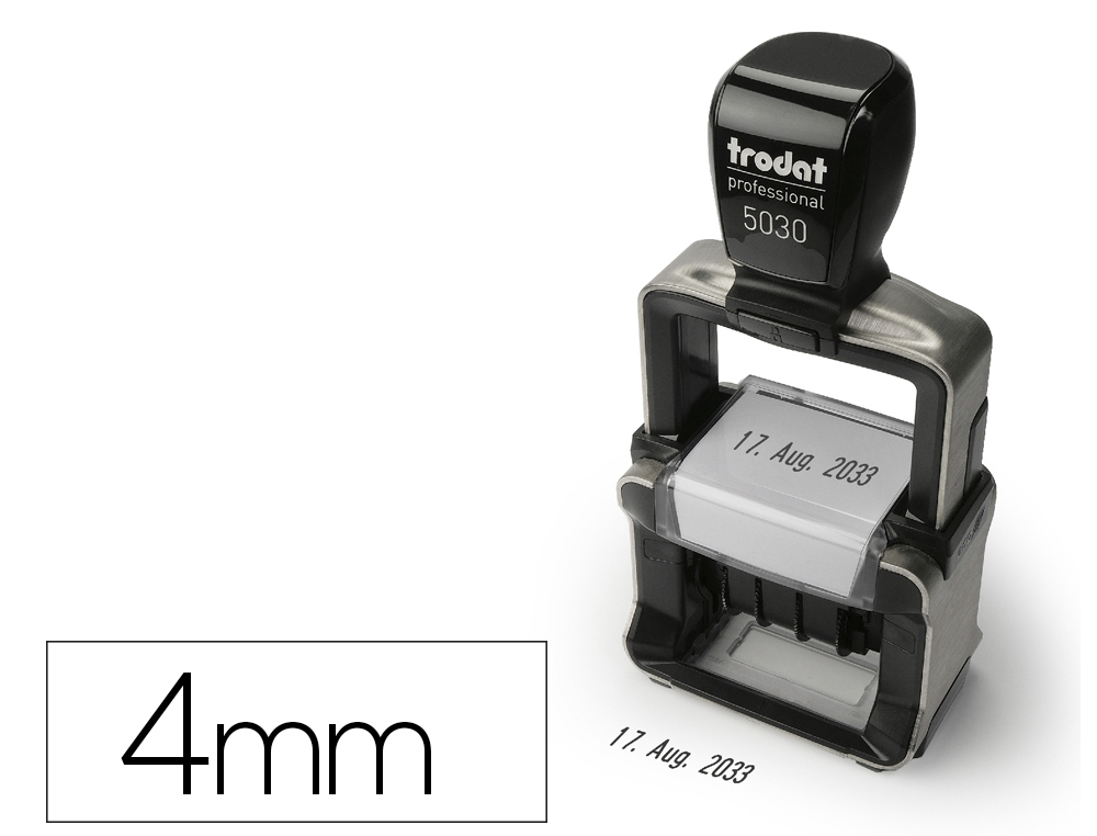 FECHADOR TRODAT PROFESSIONAL AUTOMATICO 6 BANDAS 4 MM
