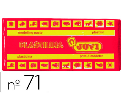 PLASTILINA JOVI 71 RUBI UNIDAD TAMAO MEDIANO