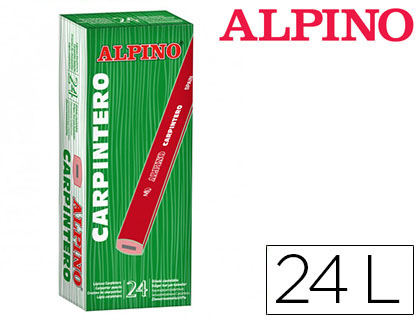 LAPICES ALPINO CARPINTERO CAJA DE 24 UNIDADES