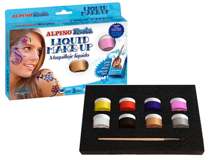 MAQUILLAJE LIQUIDO SET DE 8 COLORES SURTIDOS MAS PINCEL